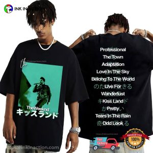 The Weeknd Tours 2023 Tracklist Japan Style 2 Sided Shirt
