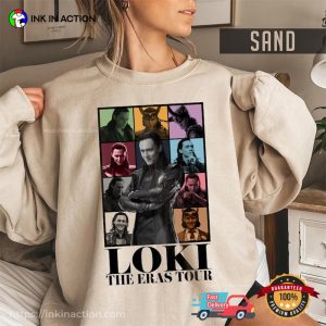 Tom Hiddleston Loki Marvel The Eras Comfort Colors Shirt