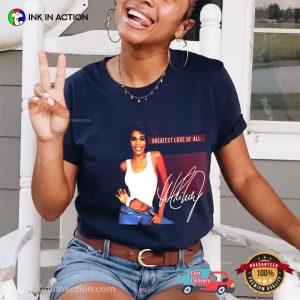 whitney houston greatest love of all Graphic T shirt 3