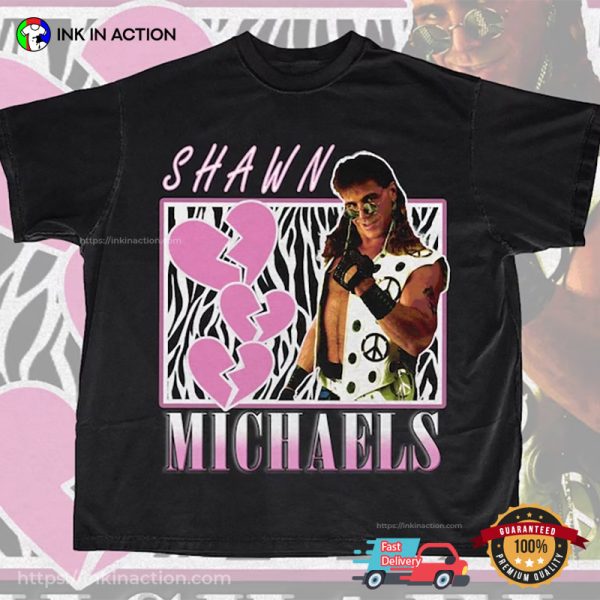 WWE Shawn Michaels 90s Retro Wrestling Shirts