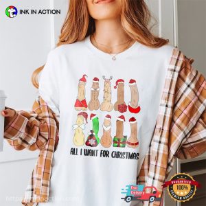 All I Want For Christmas Is Dicks Funny Christmas Adult Shirt 2