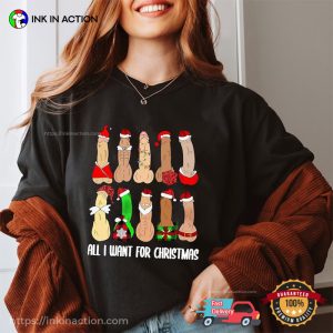 All I Want For Christmas Is Dicks Funny Christmas Shirt 2