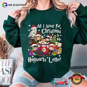 All I Want For Christmas Is My Hogwarts Letter HP T Shirt 2