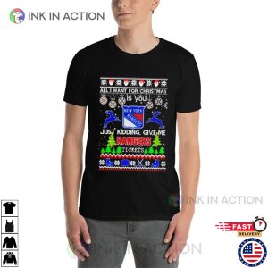 All I Want For Christmas Is Rangers Tickets Ugly Christmas T-shirt