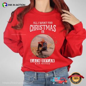 All I Want for Christmas Is Zach Bryan Christmas Shirt