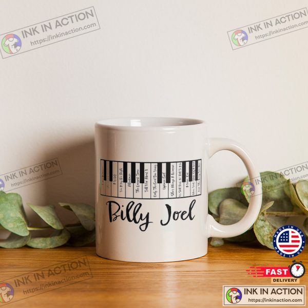 Billy Joel Piano Albums Coffee Cup