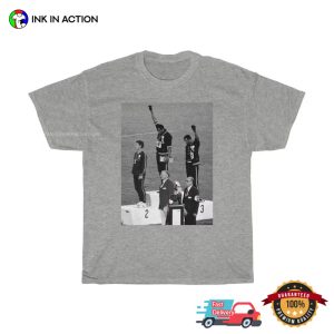 Black Power 1968 Olympics Retro Black Pride T Shirt 3