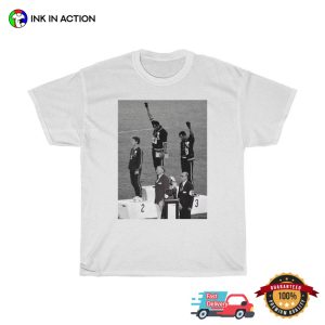 Black Power 1968 Olympics Retro Black Pride T Shirt 4