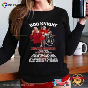 Bob Knight Indiana Hoosiers 1940 2023 Anniversary T Shirt 3