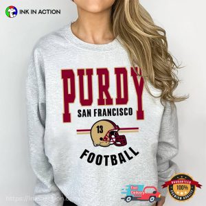 Brock purdy 49ers, Vintage 49ers quarterback 2023 Football T shirt 1