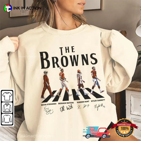 Browns Walking Abbey Road Signatures Football Shirt