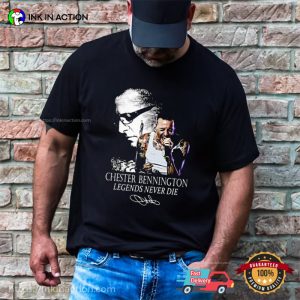 Chester Bennington Legends Never Die Signature T Shirt 1