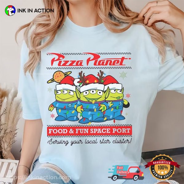 Christmas Pizza Planet Toy Story Disney T-shirt