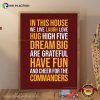 Commanders Football Poster
