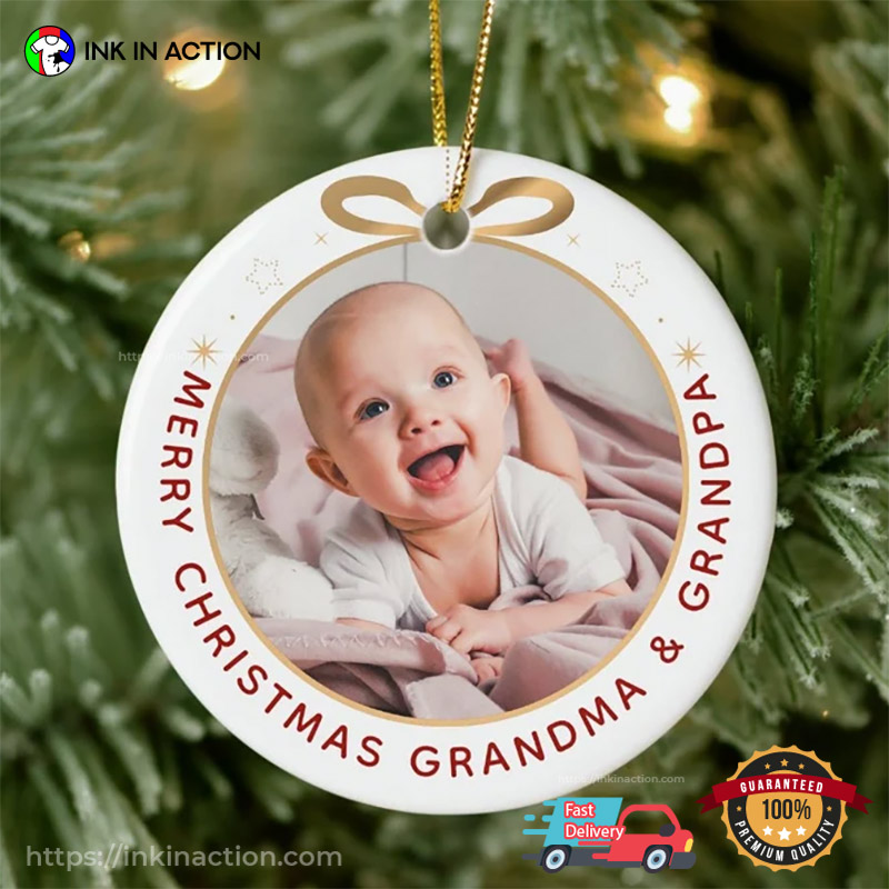 Merry Christmas Grandma & Grandpa - Personalized First Christmas