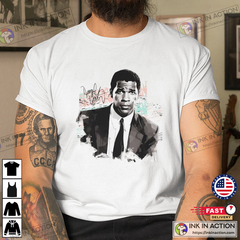 Denzel Washington Fan Art Signature T-Shirt
