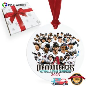 Diamondbacks National League Champions 2023 Baseball Ornaments
