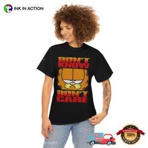 Don't Know Don't Care Garfield Cat T Shirt