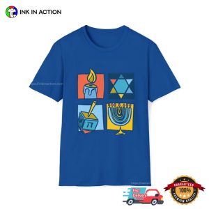 Dreidel Festival of Lights Hanukkah Menorah Shirt 4