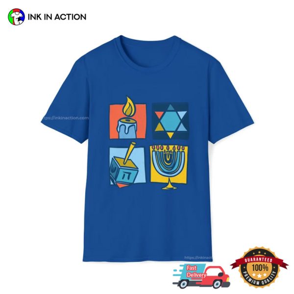 Dreidel Festival Of Lights Hanukkah Menorah Shirt