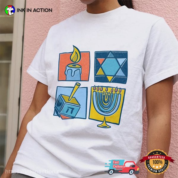 Dreidel Festival Of Lights Hanukkah Menorah Shirt