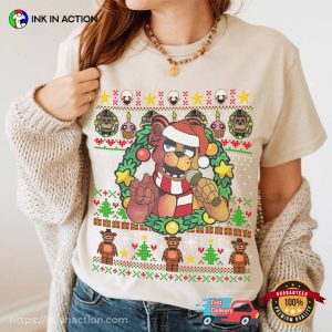 Fazbear Fnaf Video Game Christmas Ugly, FNAF Christmas Shirt