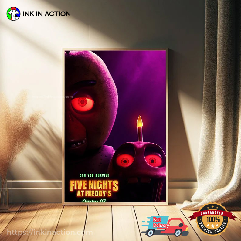 Cheap Freddy Movie Fnaf Poster 2023, Five Nights At Freddys Poster