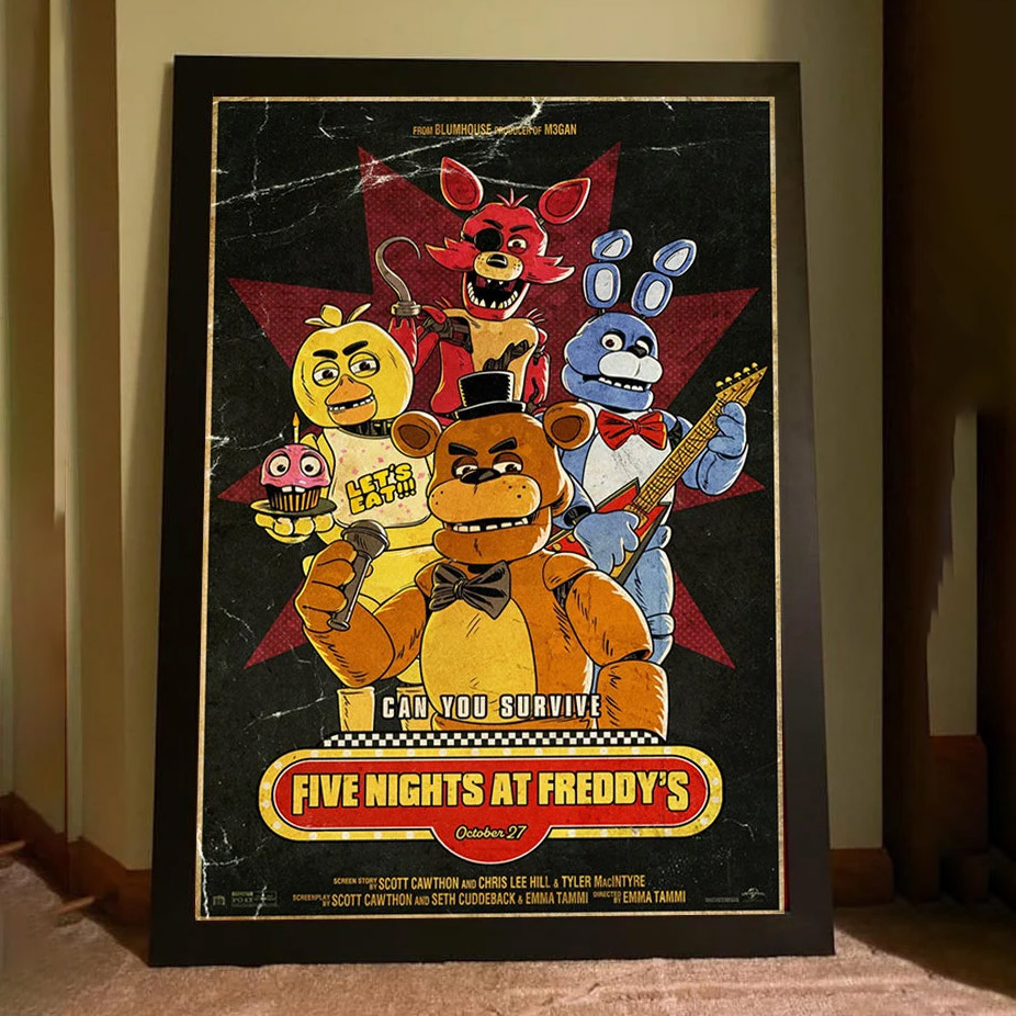 Fnaf Movie, Five Nights at Freddy_s Movie Poster for Sale by