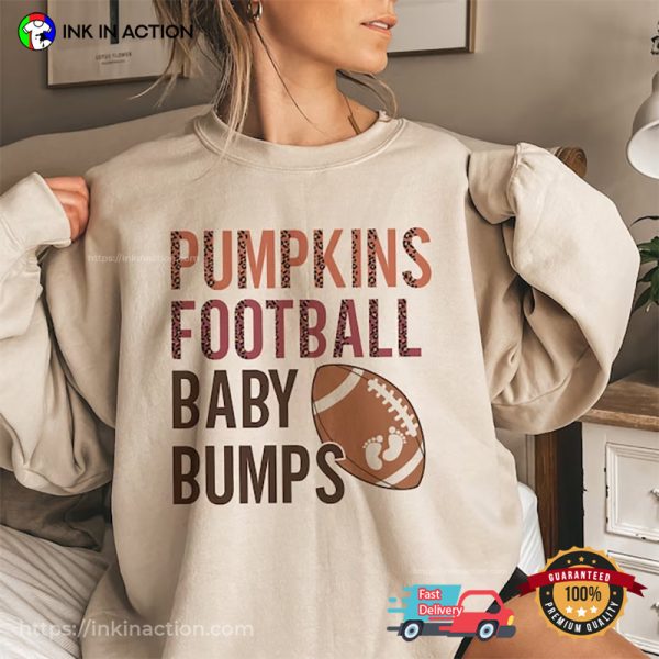 Football Baby Bumps Pregnancy Announcement Shirt