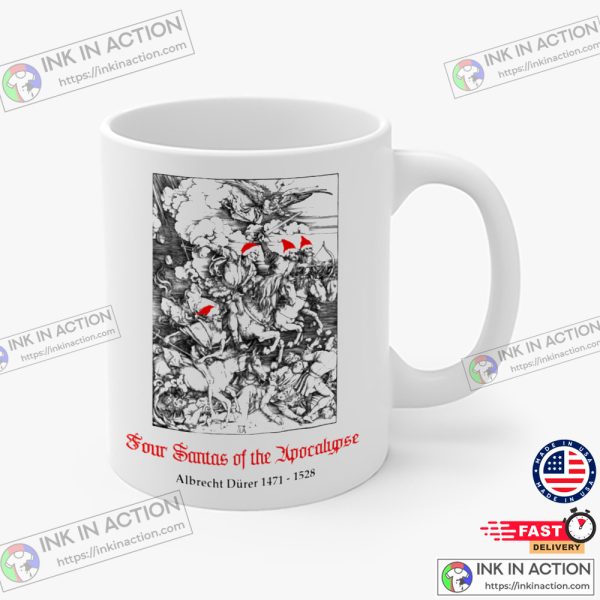 Four Santas Of The Apocalypse Albrecht Dürer 1471 1528 Mug