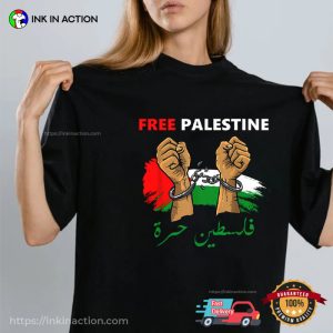 Free Gaza Free Palestine Flag Arabic Human Rights T shirt 3