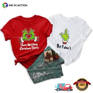 Funny grinch hand Couple Matching T Shirt 4