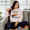 Garfield Just Do It Tomorrow Funny T-shirt