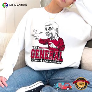 General Coach Bob Knight Fans Art RIP T-Shirt