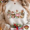 Gingerbread Xmas Sweet Hot Choco And Coffee Tee