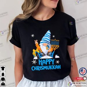 Gnome Happy Chrismukkah 2023 Merry Christmas And Happy Hanukkah Essential Tee 4