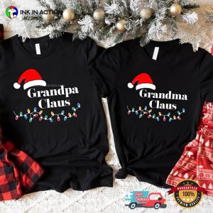 Grandparents Christmas Holiday Tee, Christmas Gift Ideas For Grandparents