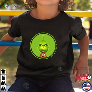 Grinch and Max I Hate People Shirt 3