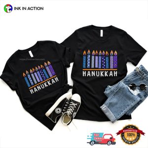 Hanukkah Candles Festival Comfort Colors Tee 3