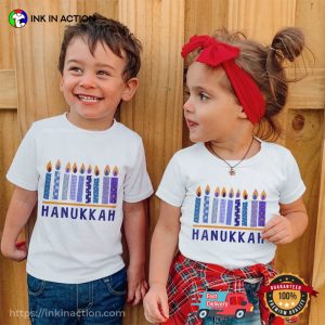 Hanukkah Candles Festival Comfort Colors Tee 4