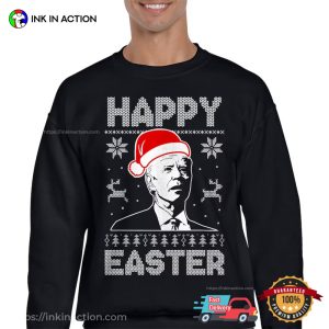 Happy Easter Confused Joe Biden funny ugly christmas sweatshirt 4