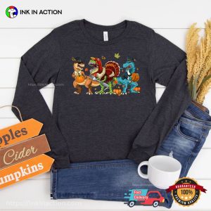 Happy TRexgiving, Cute Dinosaurs Funny Thanksgiving Tee Shirts