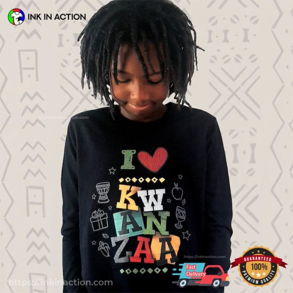 I Love Kwanzaa Tee, African Celebration Kwanzaa 2024