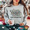 I’m Fine Everything Is Fine Unisex Tee, Funny Christmas Light Merch
