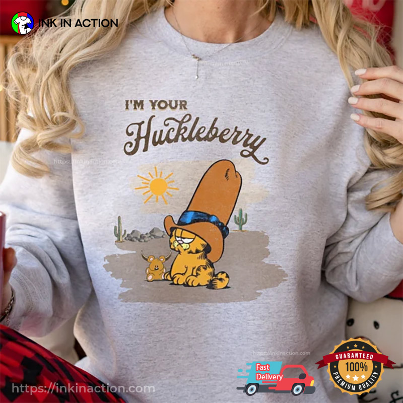 I’m Your Huckleberry Funny Garfield Cowboy Shirt