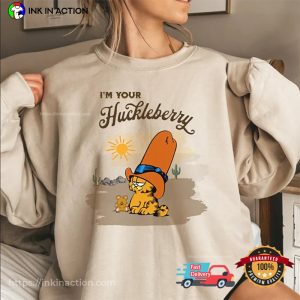 I’m Your Huckleberry Funny Garfield Cowboy Shirt 3