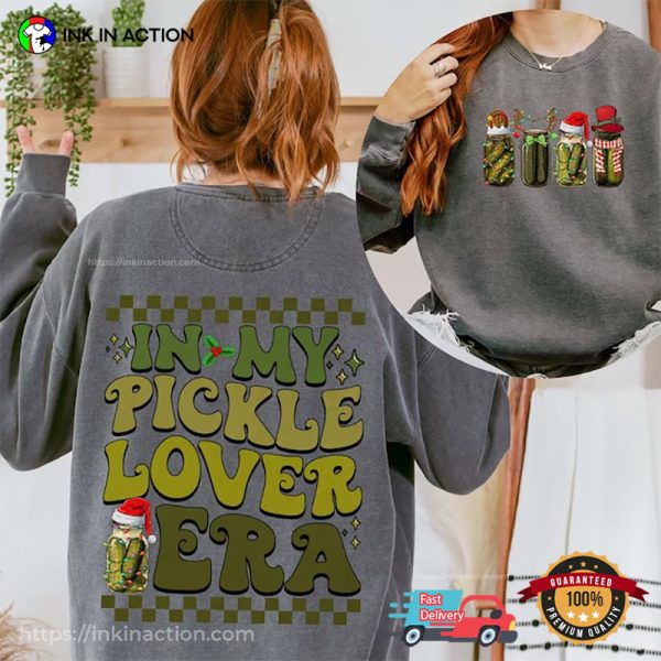 In My Pickle Lover Era, Canned Christmas Pickle T-shirt