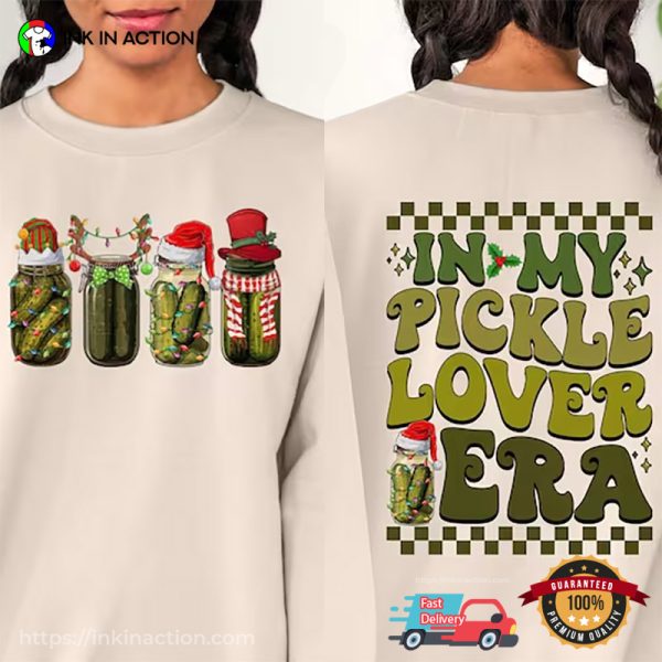 In My Pickle Lover Era, Canned Christmas Pickle T-shirt