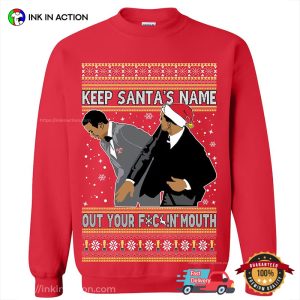 Keep Santa’s Name Out Your Mouth Meme Funniest Ugly Christmas Sweater