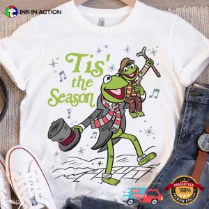 Kermit The Frog And Tiny Tim Tis' The Season Muppet Christmas Carol T shirt 2